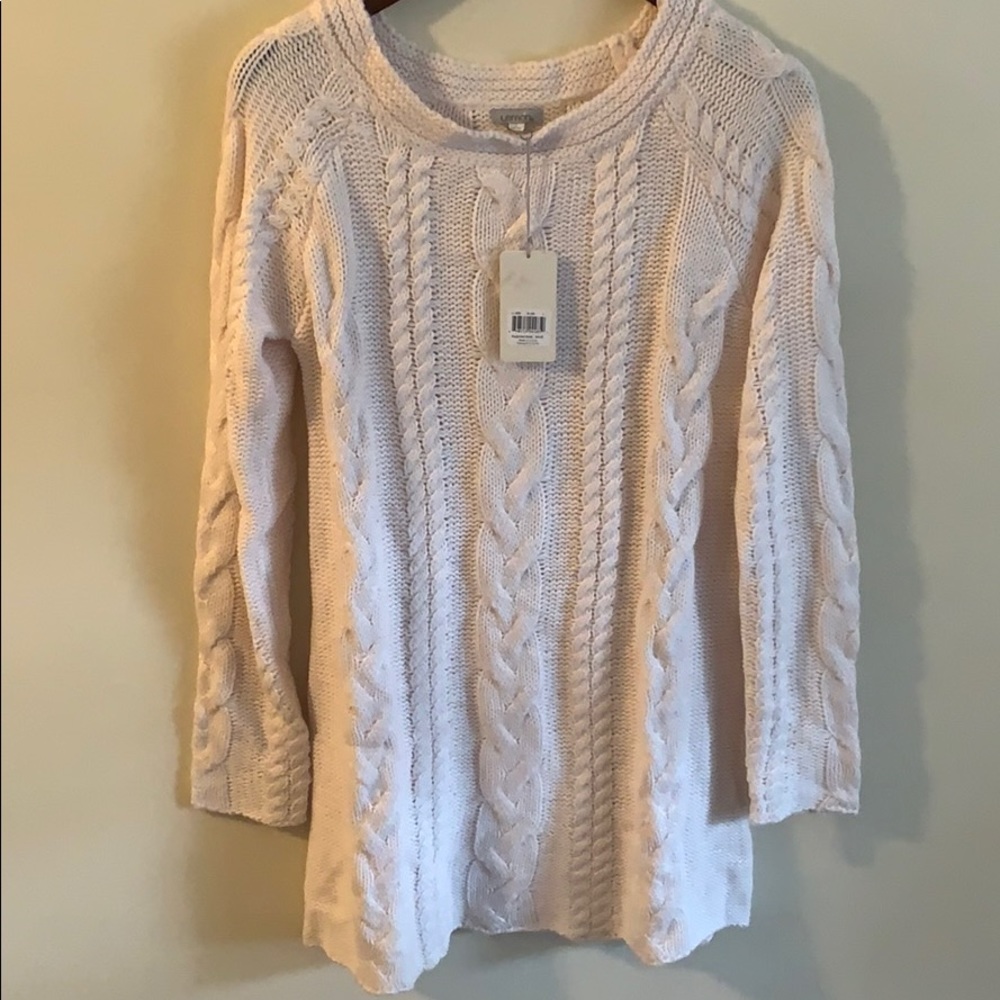 Lemon long cable knit tunic